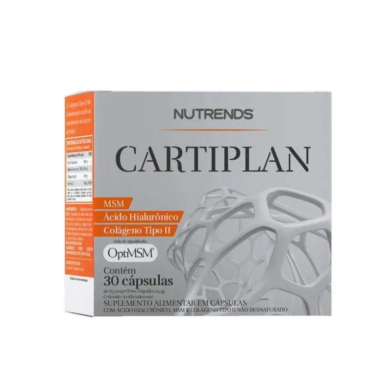 Colágeno Tipo 2 msm Hialuronico Cartiplan 30 Caps - Nutrends