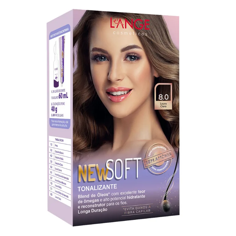Coloração NewSoft Louro Claro 8.0 Tonalizante NewSoft Louro Claro 8.0