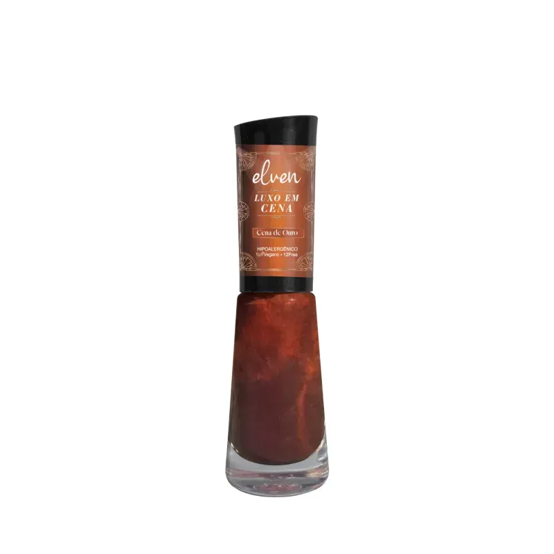 Esmalte Elven Básico Cintilante Luxo em Cena - Cena de Ouro