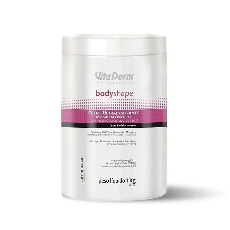 Creme De Massagem Ultradeslizante Vitaderm 1kg