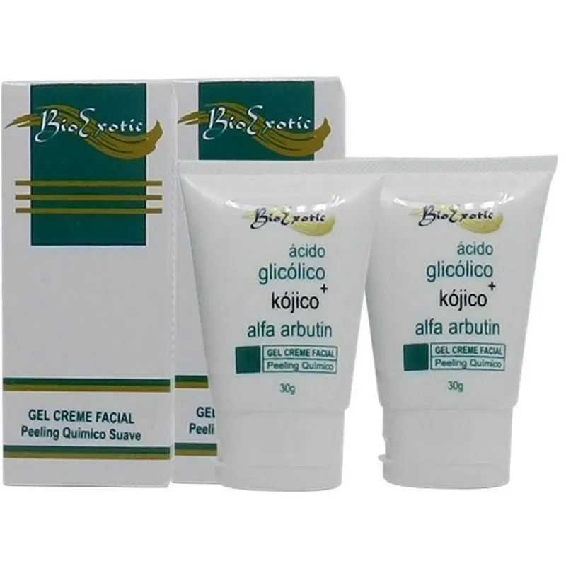 2 Un. Gel Cr.facial Ác.kójico Alfa Arbutin,ác.glic.bioexotic