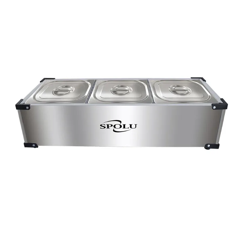 Rechaud Térmico Inox 3 Cubas Spolu 127v Spl-505
