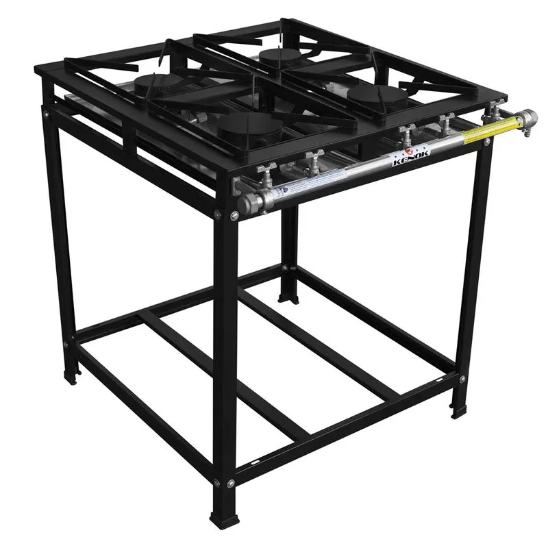 Fogão Industrial Básico Kenok Baixa Pressão 4 Bocas Simples