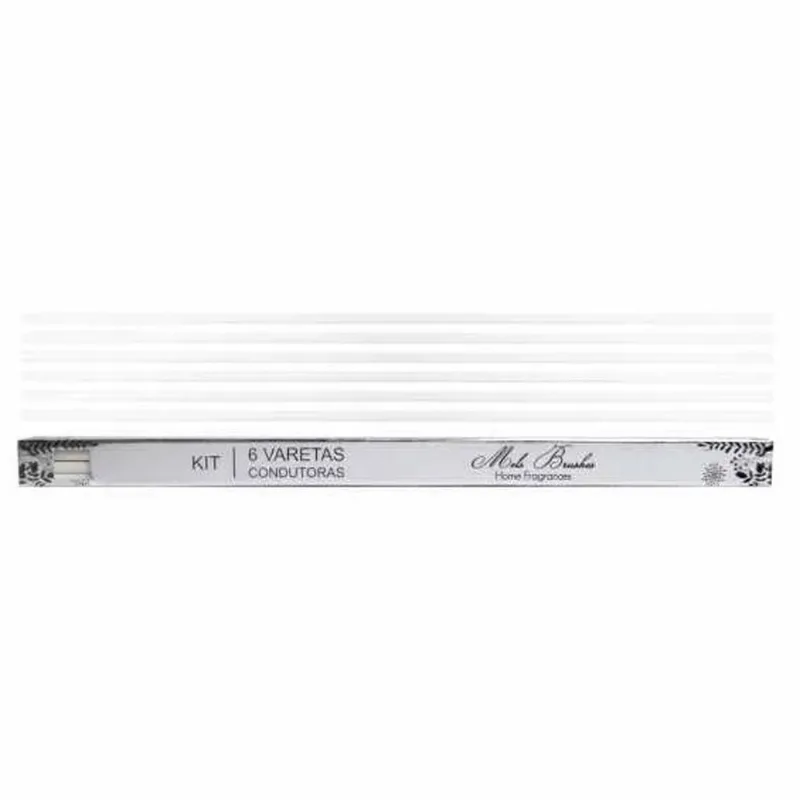 Varetas Fibra Para Difusor 25cm 6 Unidades Mels Brushes Branco