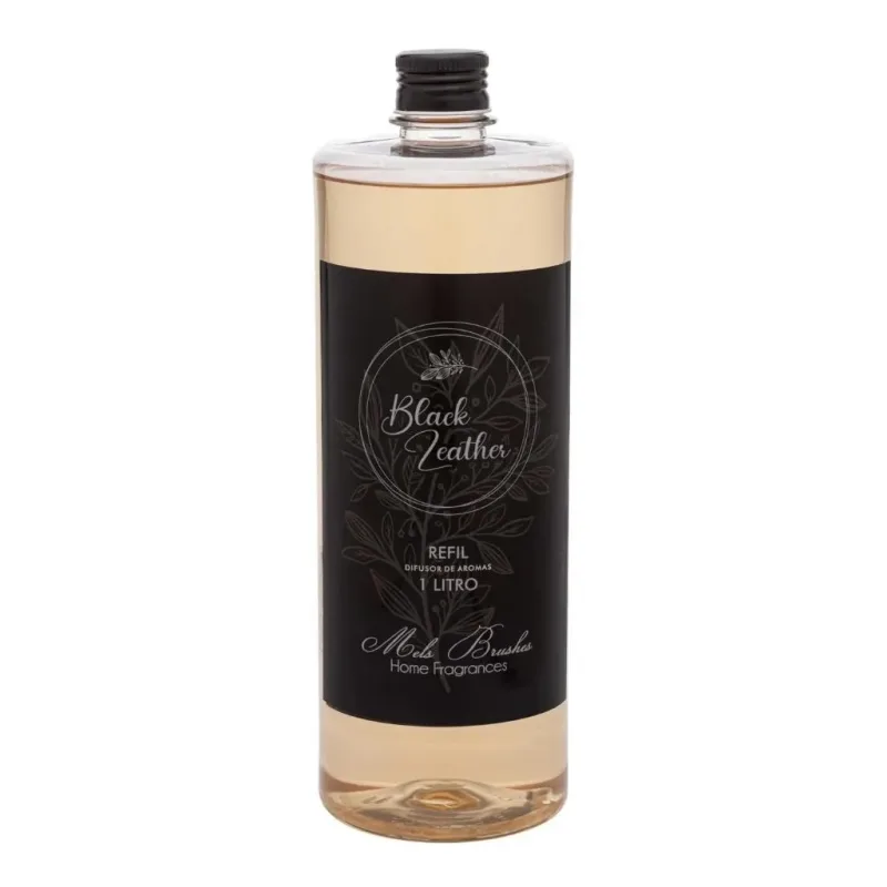 Refil para Difusor Black Leather 1 Litro Mels Brushes