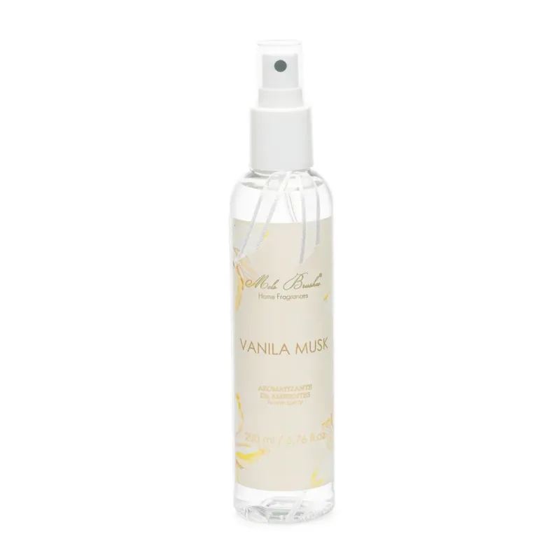Aromatizante Spray Essential Vanila Musk 200ml Mels Brushes