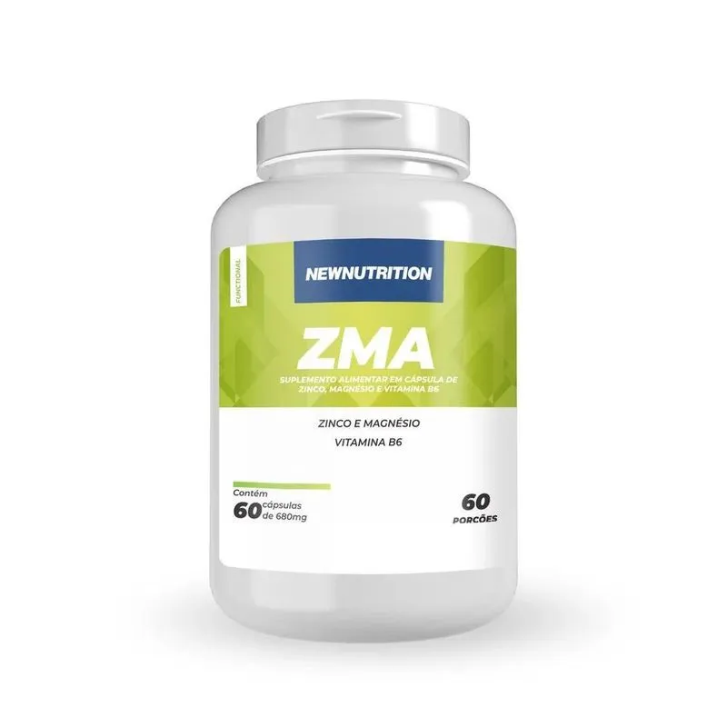 Newnutrition Zma (zinco, Magnésio, B6) 60 Cápsulas
