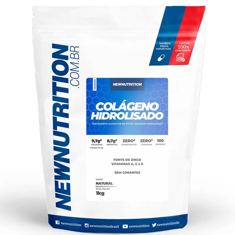 Colágeno Hidrolisado Natural 1Kg Newnutrition