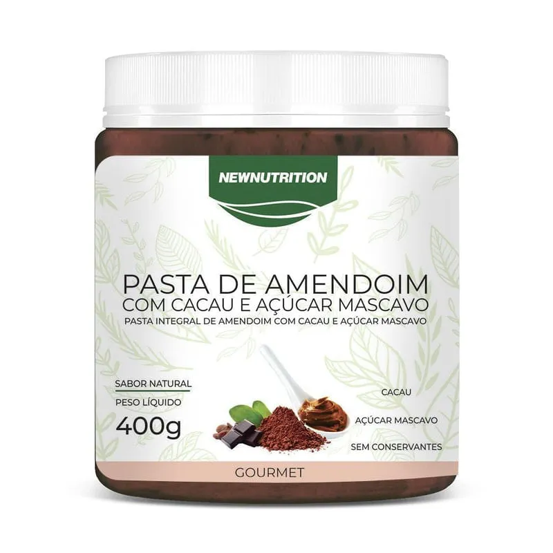 Pasta De Amendoim Com Cacau E Açúcar Mascavo 400G