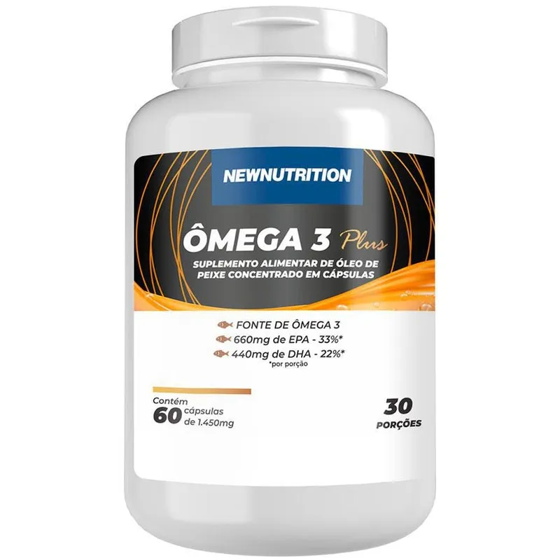 Ômega 3 Plus - 60 Cápsulas Newnutrition