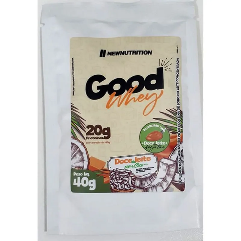 Good Whey - 1 Sachê 40g Doce De Leite Com Coco - Newnutrition
