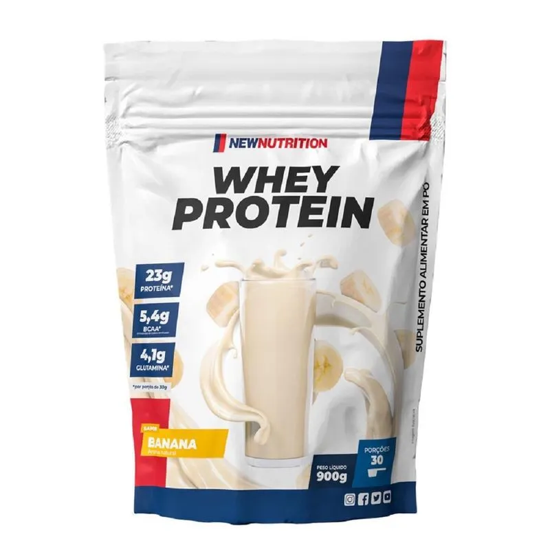 Whey Concentrado Newnutrition 900G Banana