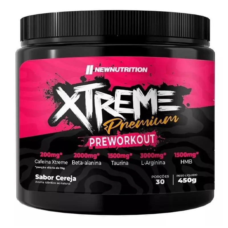 Pré-Treino Xtreme Premium Newnutrition Cereja 450G