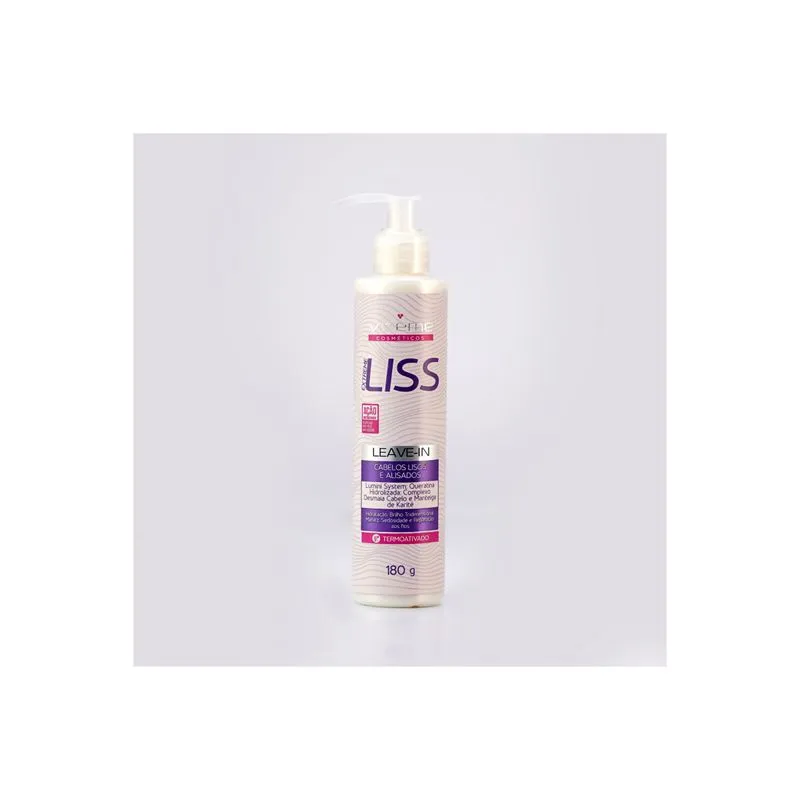 Leave-in extreme liss 180g vizeme cabelos lisos e alisados