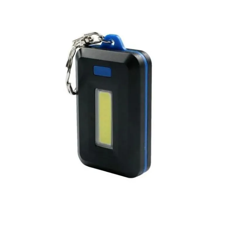 Mini Lanterna Chaveiro Cob Led Portátil Azul