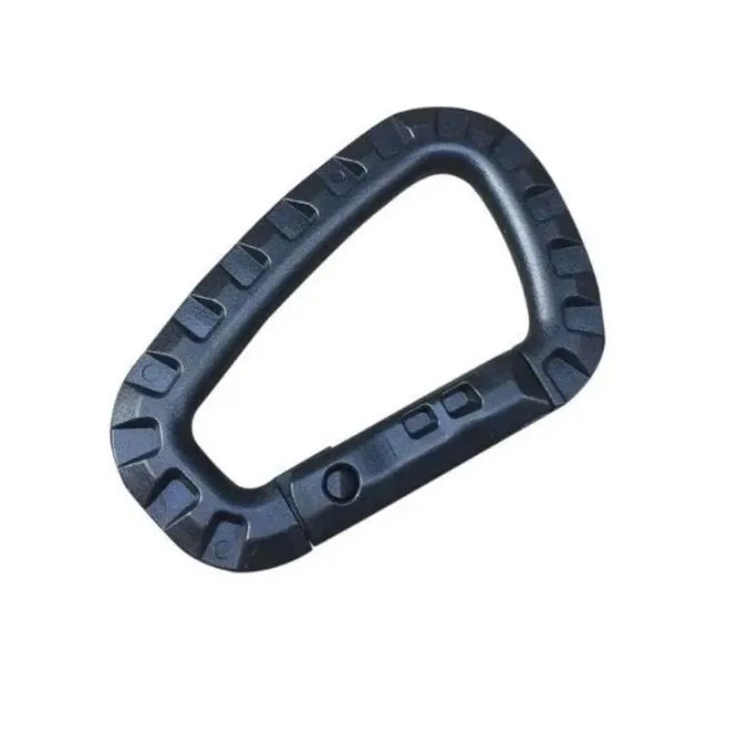 Mosquetão Tático Pendurar Objetos Chaveiro ( Preto)