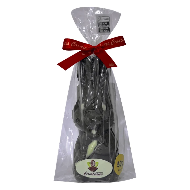 Coelho de Chocolate Cristiane Ao Leite 50g