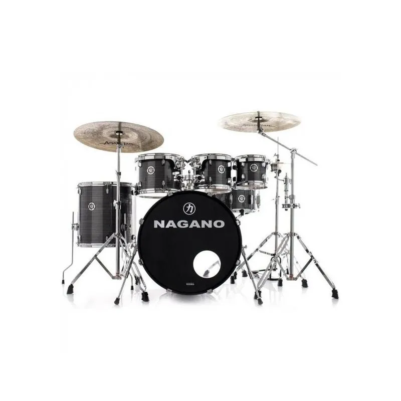 Bateria Nagano Garage Rock 22 Com Ferragem e Banco gst Gray