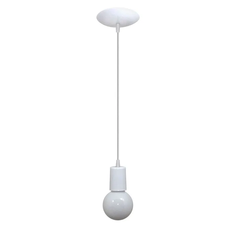 Pendente Cromalux Uno White 301101 Branco