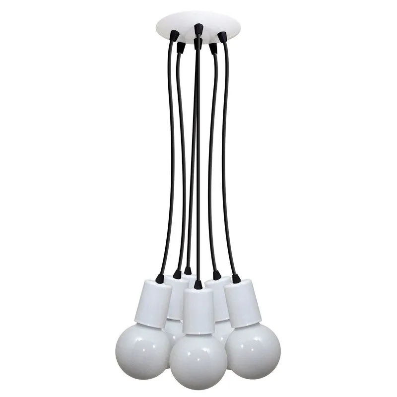 Pendente Cromalux Uno White Multi 301202 Branco/Preto