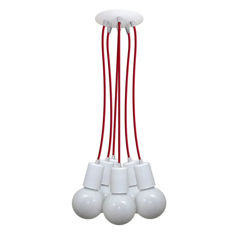 Pendente Cromalux Uno White Multi 301206 Branco/Verde