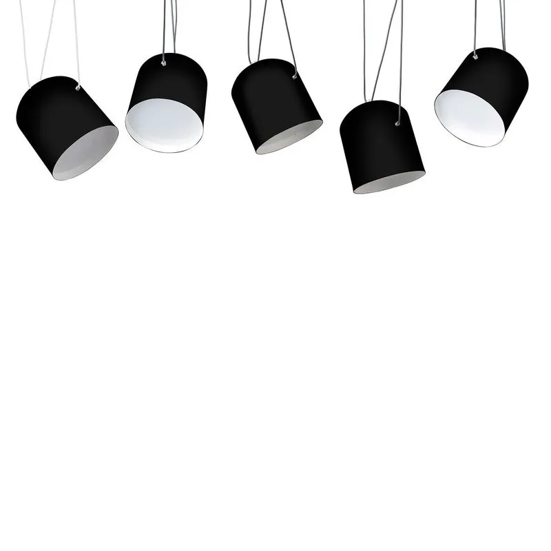 Pendente Halley Multi Cromalux Preto