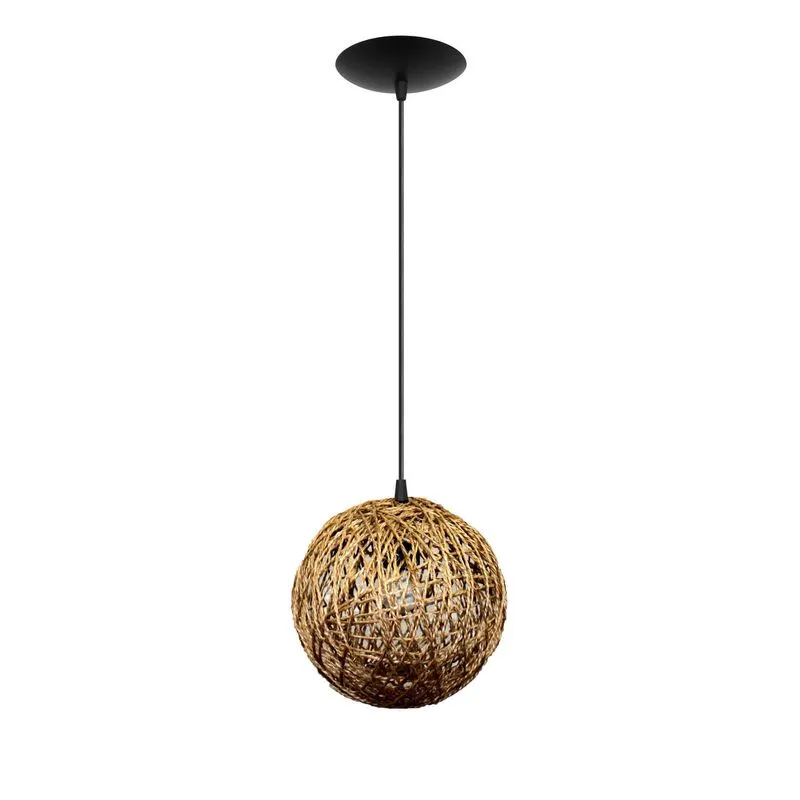 Pendente Hand Made M Cromalux Cru/Preto
