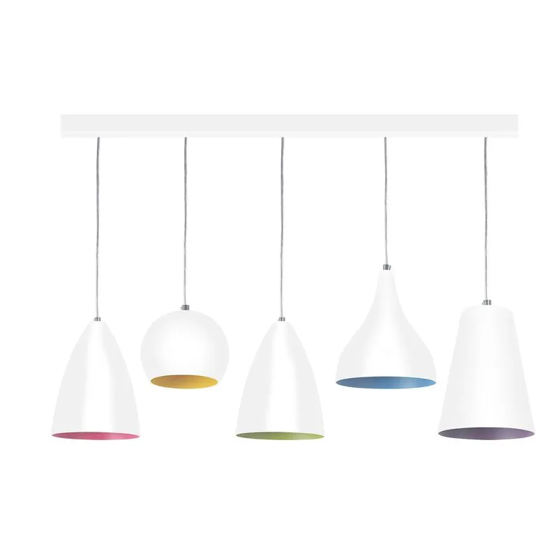 Pendente Happiness Cromalux Branco/Colorido