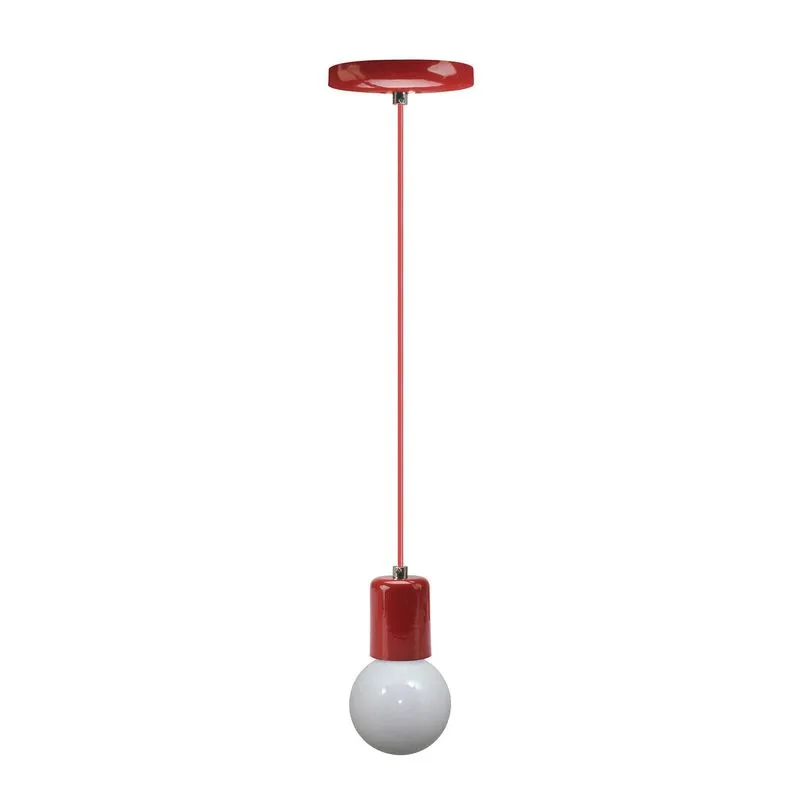 Pendente Uno Colors Cromalux Vermelho