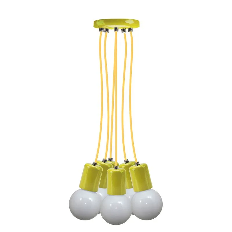 Pendente Uno Colors Multi Cromalux Amarelo