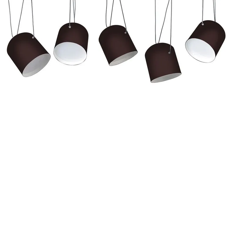Pendente Halley Multi Cromalux Marrom
