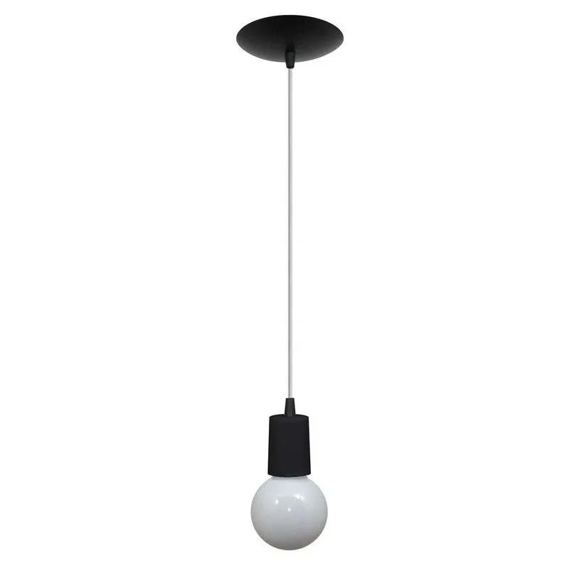 Pendente Cromalux Uno Black 301111 Preto/Branco