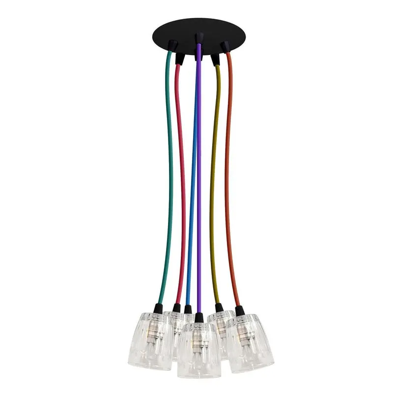 Pendente Cromalux Barrel Multi 302621 Colorido