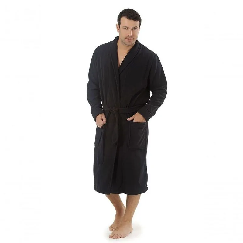 Roupão Masculino De Microfibra Soft Preto - M