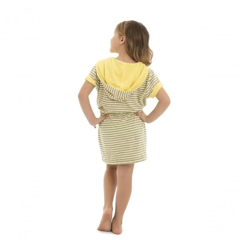 Roupão Infantil Menina Amarelo Mescla - 4