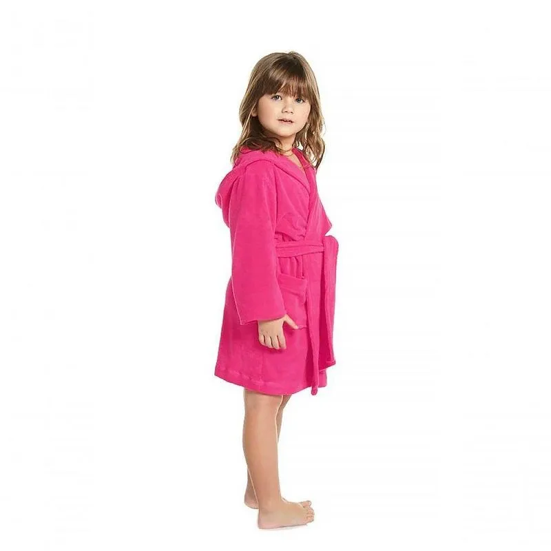 Roupão Infantil Com Capuz Pink - 8