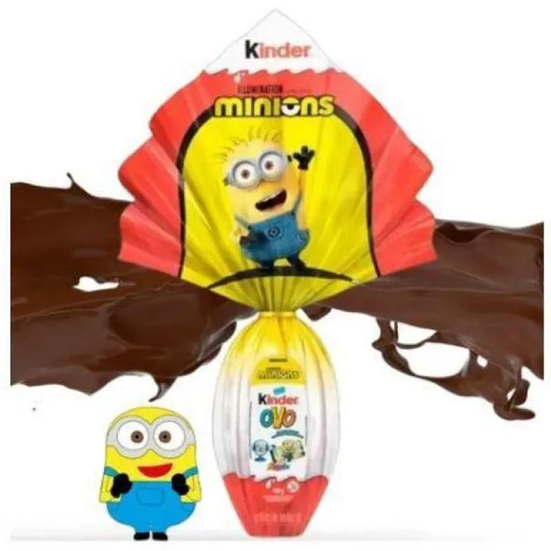 Ovo De Páscoa Kinder Ovo Minions 100g Lançamento 2022