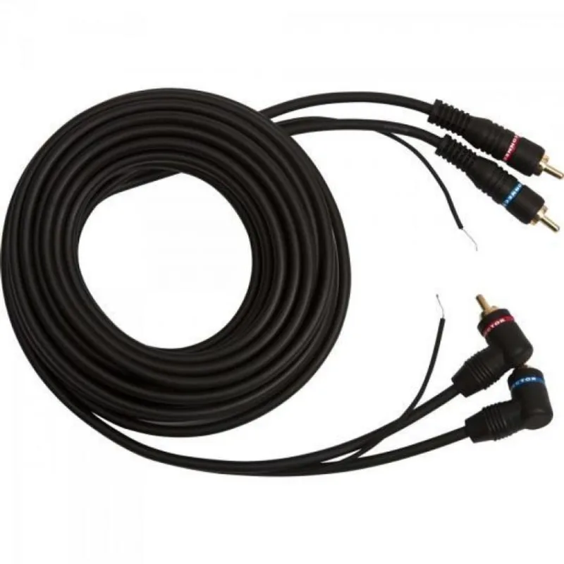 Cabo 2 RCA Macho + Terra X 3 RCA 90O Macho + Terra 1,5M CBRC0006 Preto STORM