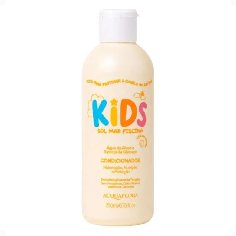 Condicionador Acquaflora Kids Sol Mar Piscina 200ml