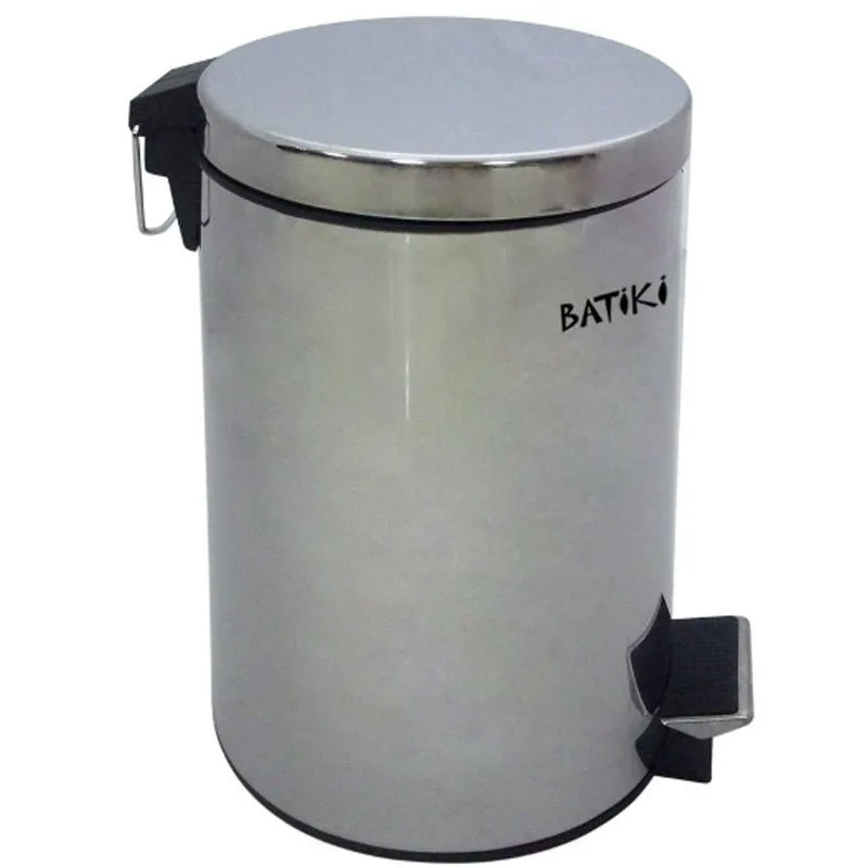 Lixeira em Aço Inox Polido 3 Litros com Pedal Batiki W180-LB-601L