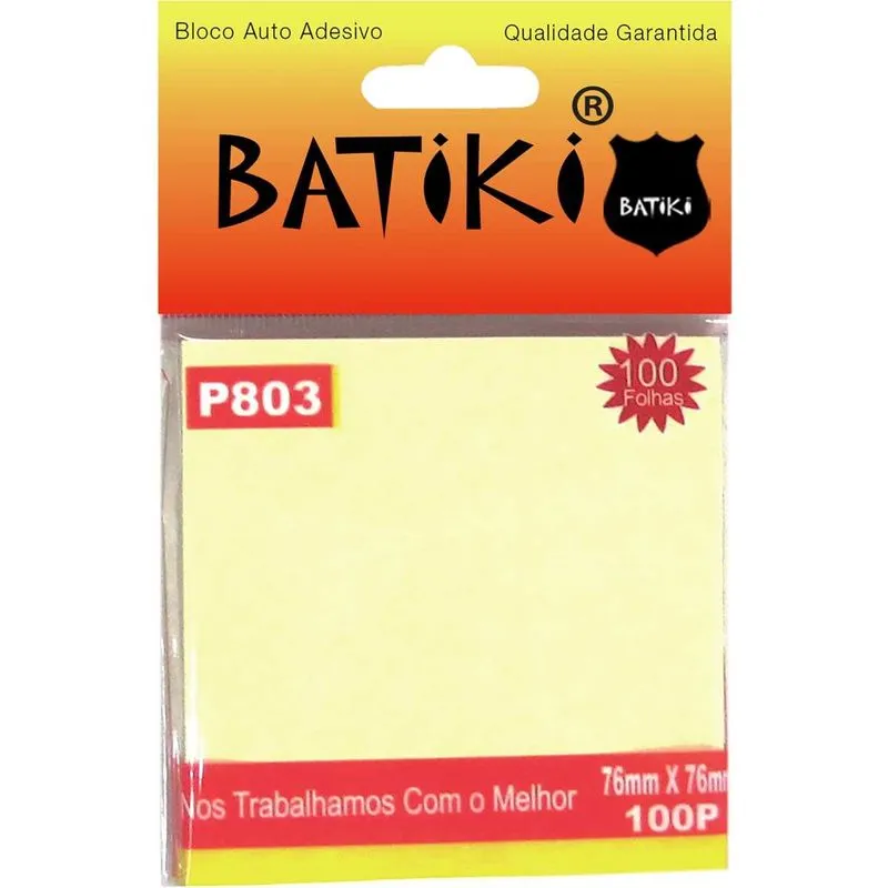 Amarelo 76X76MM. C/100FLS.