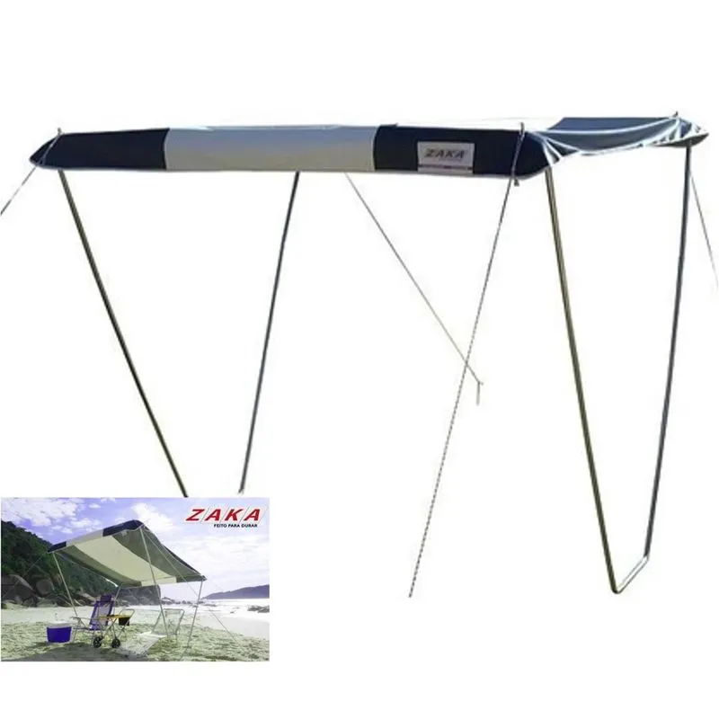 Tenda Gazebo Riviera Praia Camping Jardim 2,3m x 2,3m Azul - Zaka