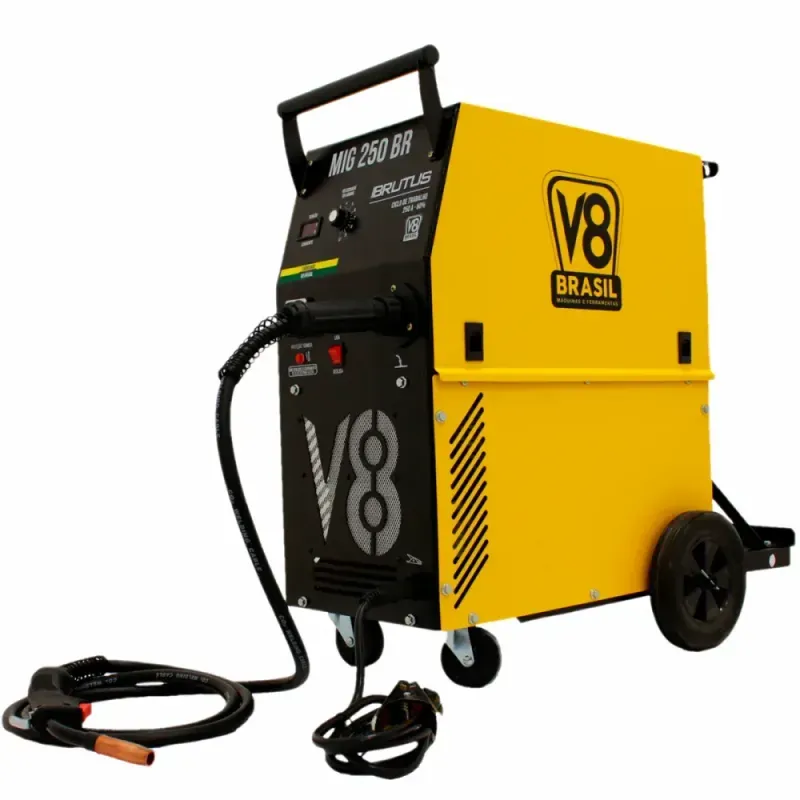 Máquina de Solda Mig Brutus 250BR com Tocha 220V V8 Brasil