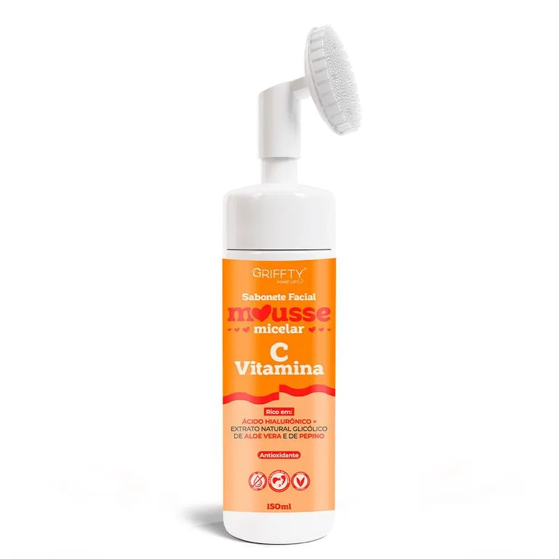 Sabonete Facial Griffty Mousse Micelar Vitamina C 150ml Sabonete Facial Griffy Mousse Micelar Vitamina C 150ml
