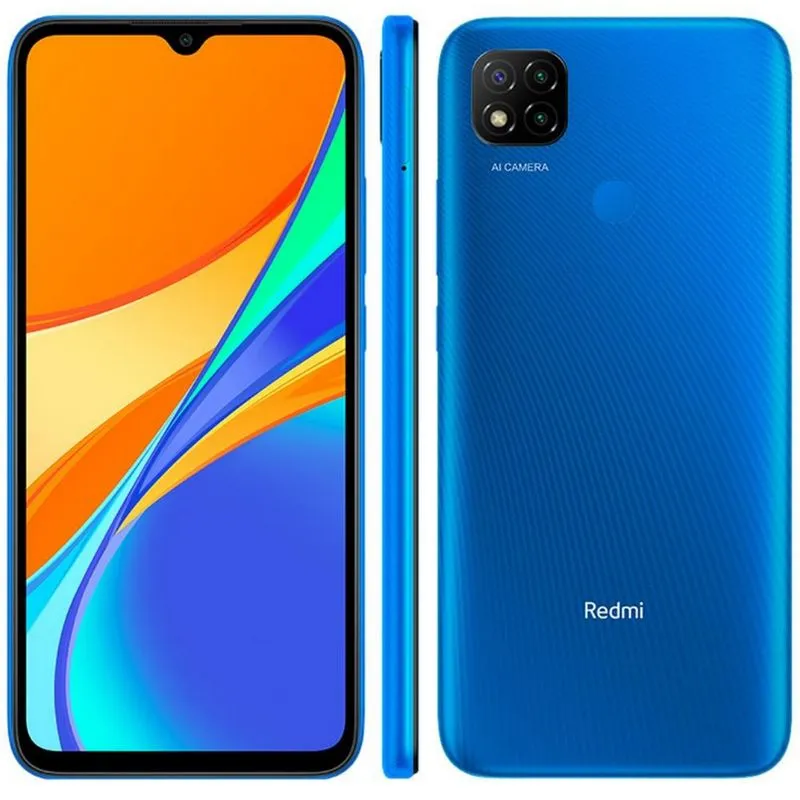 Smartphone Xiaomi Redmi 9C 32GB, Tela de 6.53 Azul / Bivolt