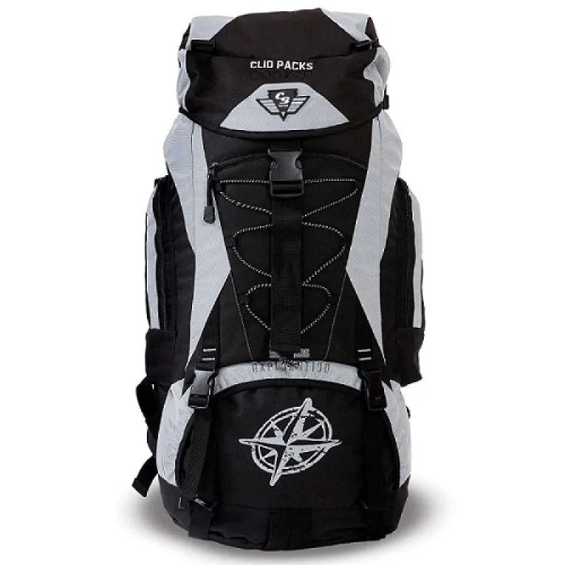 Mochila de Camping 55L Cinza MC3101 Clio