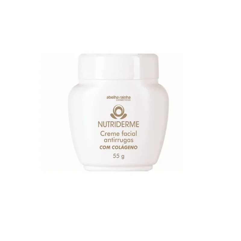 Creme Facial Antirrugas Com Colágeno Nutriderme Abelha Rainha 55g