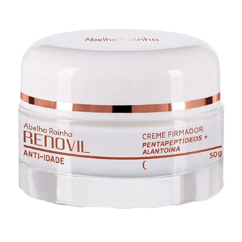 Creme Firmador Anti Idade Noite Pentapeptídeos + Alantoína Renovil Abelha Rainha 50g