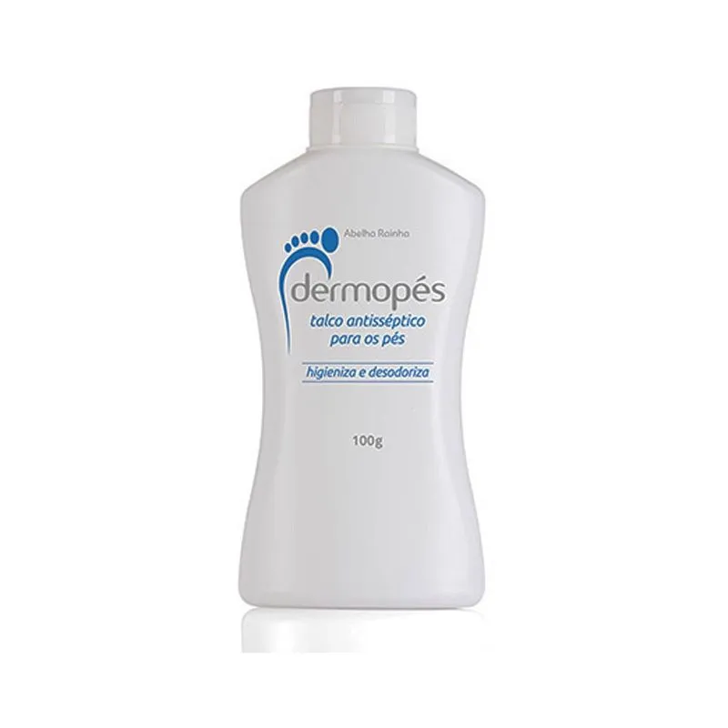 Talco Antisséptico Para Os Pés Abelha Rainha Dermopés