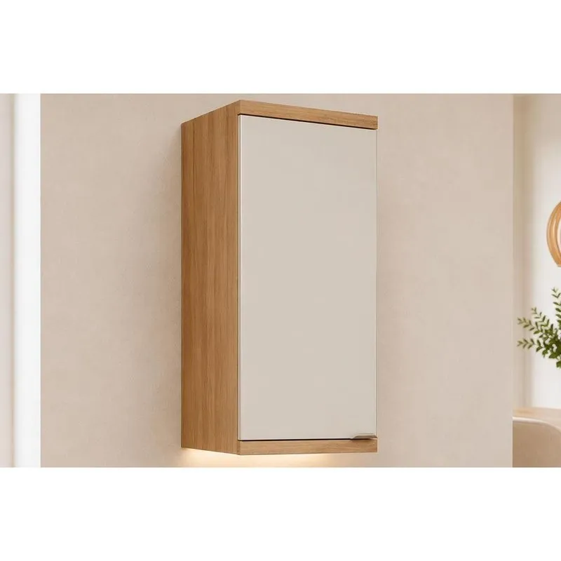 Armário Cozinha Aéreo Bless 1 Porta 40cm Jequitiba/Off Linea